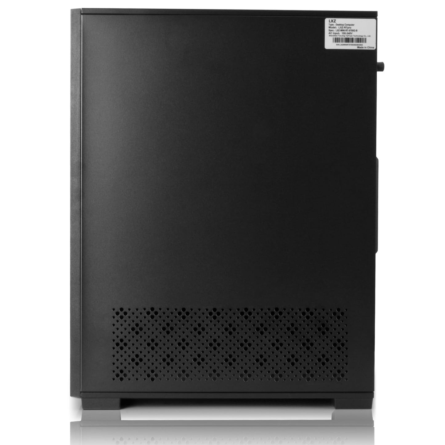 LXZ Desktop PC AMD Ryzen 7-5700G 8 core 3.9GHz, 16G DDR4 RAM, 512GB NVME SSD, Tower Computer with 400W Power Supply for Home and Office (Black)