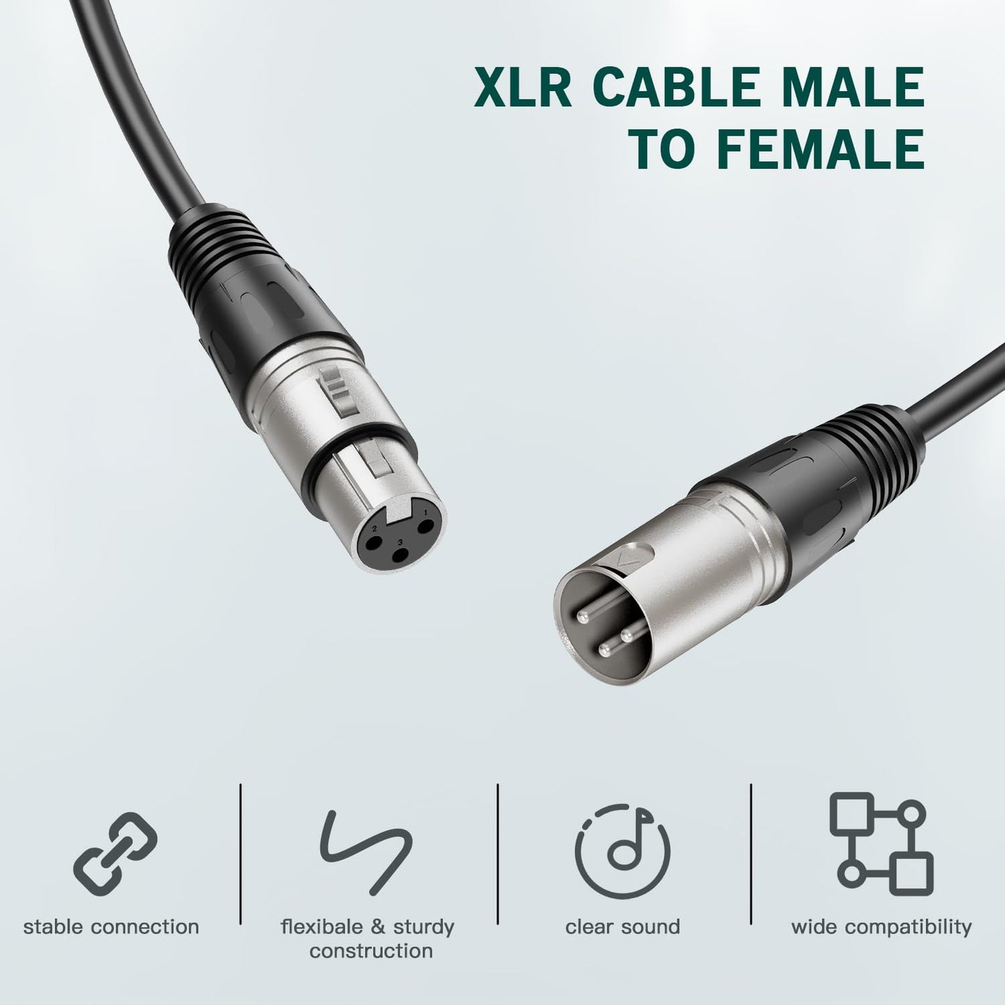 FIFINE XLR/USB Gaming Microphone Set and XLR Cable,Dynamic PC Mic for Streaming Podcasting,Microphone Audio Cable,Compatible with Audio Mixer for Recording (AM8T+L9)