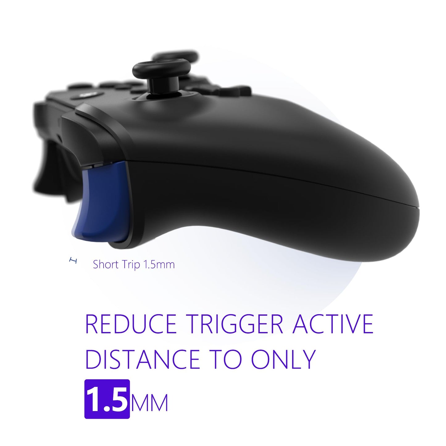 HEXGAMING ULTRA ONE Wireless Controller for Xbox Series X & S, for Xbox One, for Windows 7/8/10-4 Remap Back Buttons - Hair Triggers - Interchangeable Thumbsticks - 6 Profiles - White Labeled