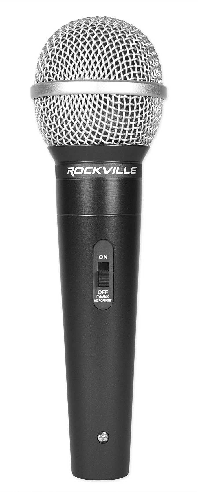 Rockville RMC-3PK Dynamic Microphones (3 Pack), Cardioid, Metal Build, XLR, Clear Audio, Durable Case, Noise Reduction, for Vocals, Instruments, DJs