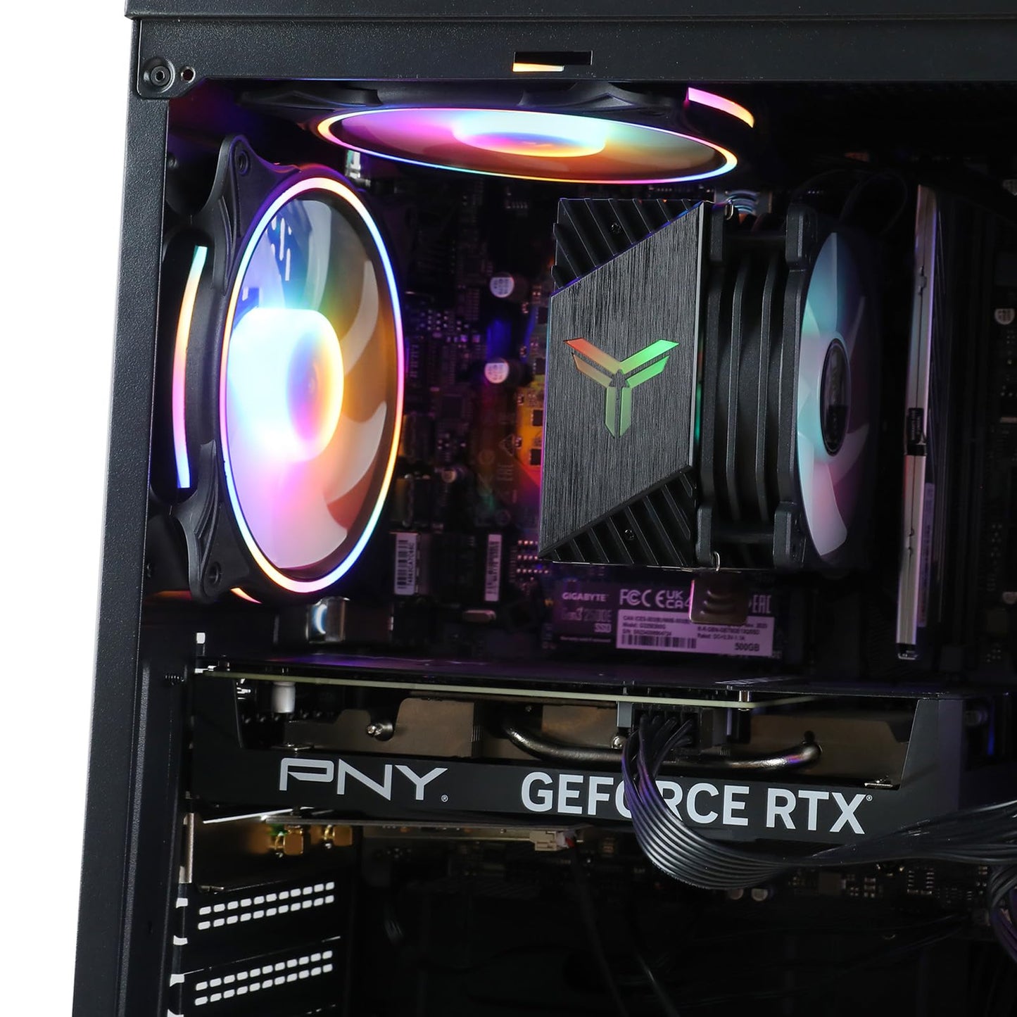 MXZ Gaming Desktop PC Computer I5 9400F,RX580, B365,8GB DDR4, NVME 500G SSD, 5 RBG Fans, Windows 11 Pro Ready to use,I5 9400F| RX580