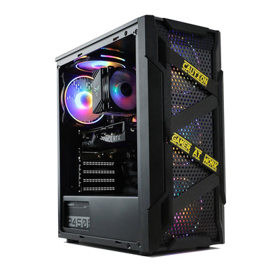 MXZ Gaming Desktop PC Computer I5 9400F,RX580, B365,8GB DDR4, NVME 500G SSD, 5 RBG Fans, Windows 11 Pro Ready to use,I5 9400F| RX580