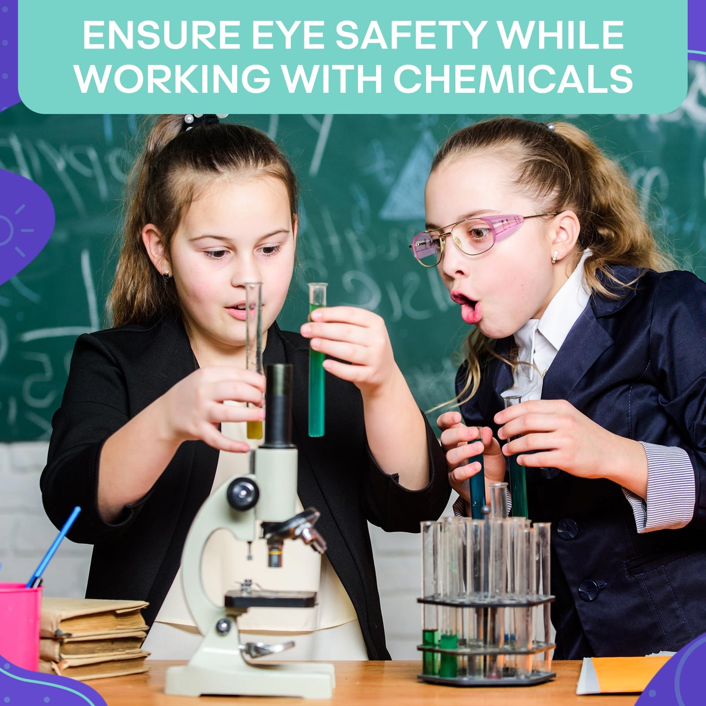 3-Pack Safety Glasses Side Shields - Transparent Pink Side Shields for Glasses, Flexible and Durable Plastic, Modern Design and Easy to Clip-On, Good for Construction, Woodworking, and Metalworking