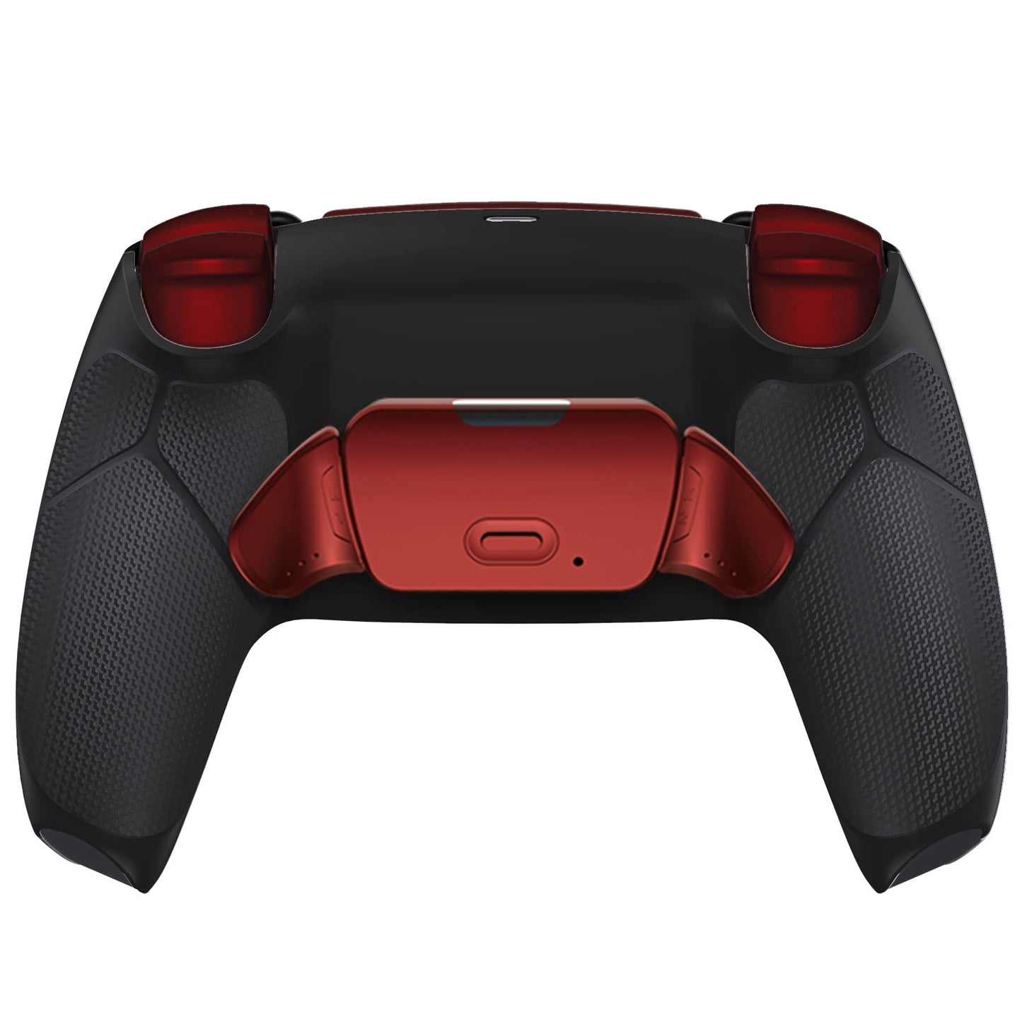HEXGAMING RIVAL Hall Effect Wireless Controller Compatible with ps5-2 Back Buttons, Mouse-Click Hair Triggers, Interchangeable Thumbsticks - Black Red