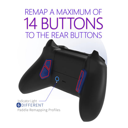 HEXGAMING ULTRA ONE Wireless Controller for Xbox Series X & S, for Xbox One, for Windows 7/8/10-4 Remap Back Buttons - Hair Triggers - Interchangeable Thumbsticks - 6 Profiles - White Labeled
