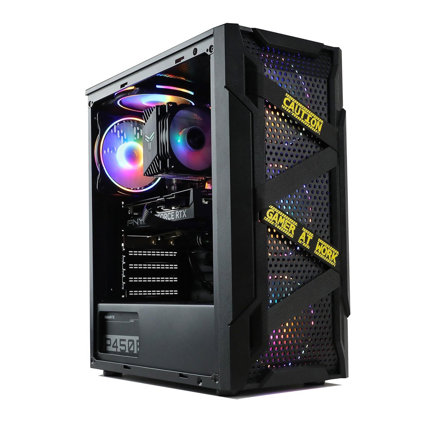 MXZ Gaming Desktop PC Computer I5 9400F,RX580, B365,8GB DDR4, NVME 500G SSD, 5 RBG Fans, Windows 11 Pro Ready to use,I5 9400F| RX580